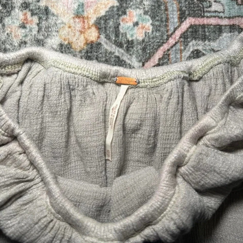 Free People Ombre Ruffle Crop‎ Top (XS)